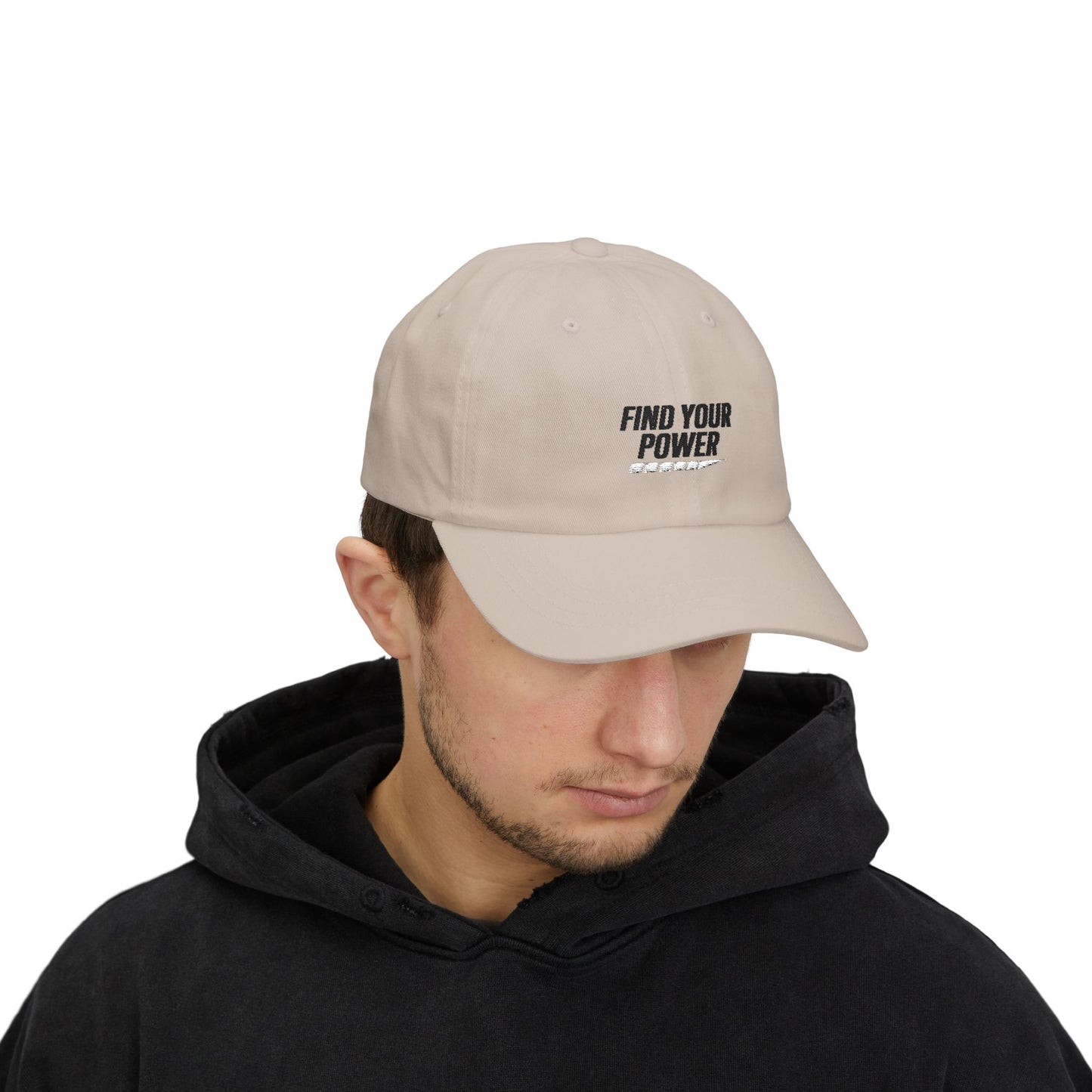 Empowering Dad Cap, Find Your Power Hat, Casual Dad Hat, Classic Dad Cap, Gift for Fathers Day, Everyday Style Cap