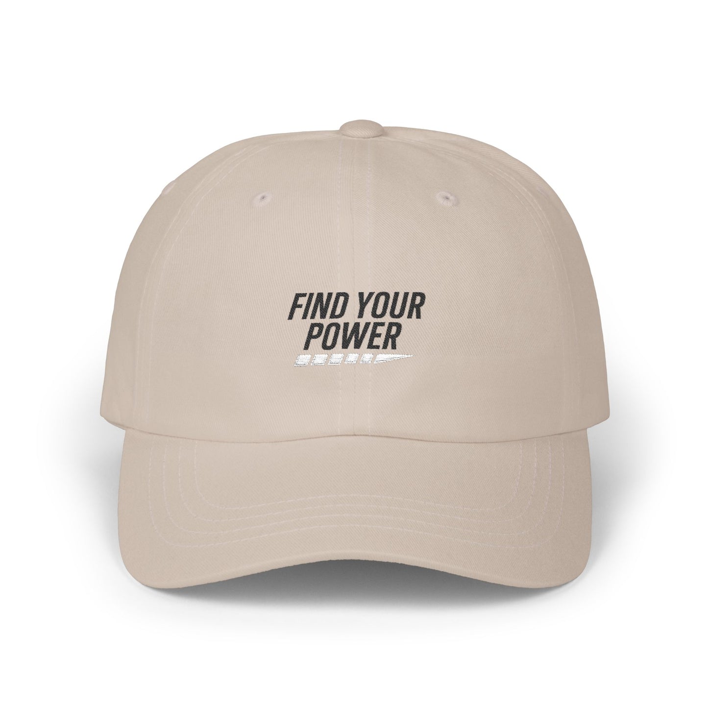 Empowering Dad Cap, Find Your Power Hat, Casual Dad Hat, Classic Dad Cap, Gift for Fathers Day, Everyday Style Cap