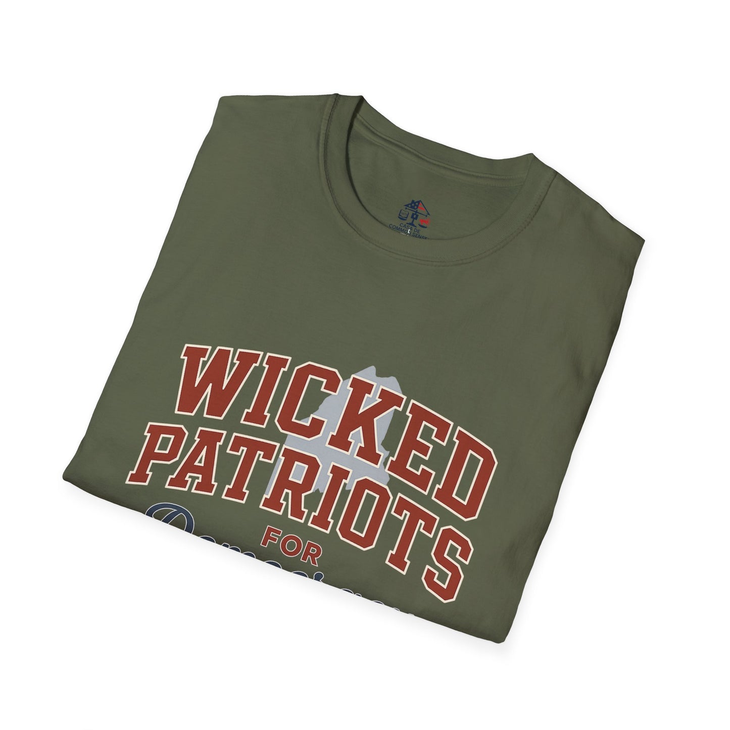 Wicked Patriots for Democracy T-Shirt | Unisex Softstyle Tee for Political Activism, Casual Wear, Gift for Independence Day, Election Day