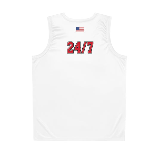 Guard Democracy 24/7 – Varsity Style Basketball Jersey