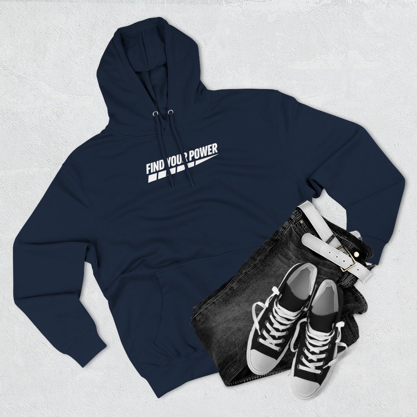 Find Your Power Hoodie – Motivational Unisex Pullover, Inspirational Graphic Sweatshirt, Everyday Comfort, Casual Athleisure Wear