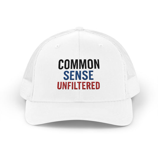 COMMON SENSE UNFILTERED – 3-Color Statement Graphic