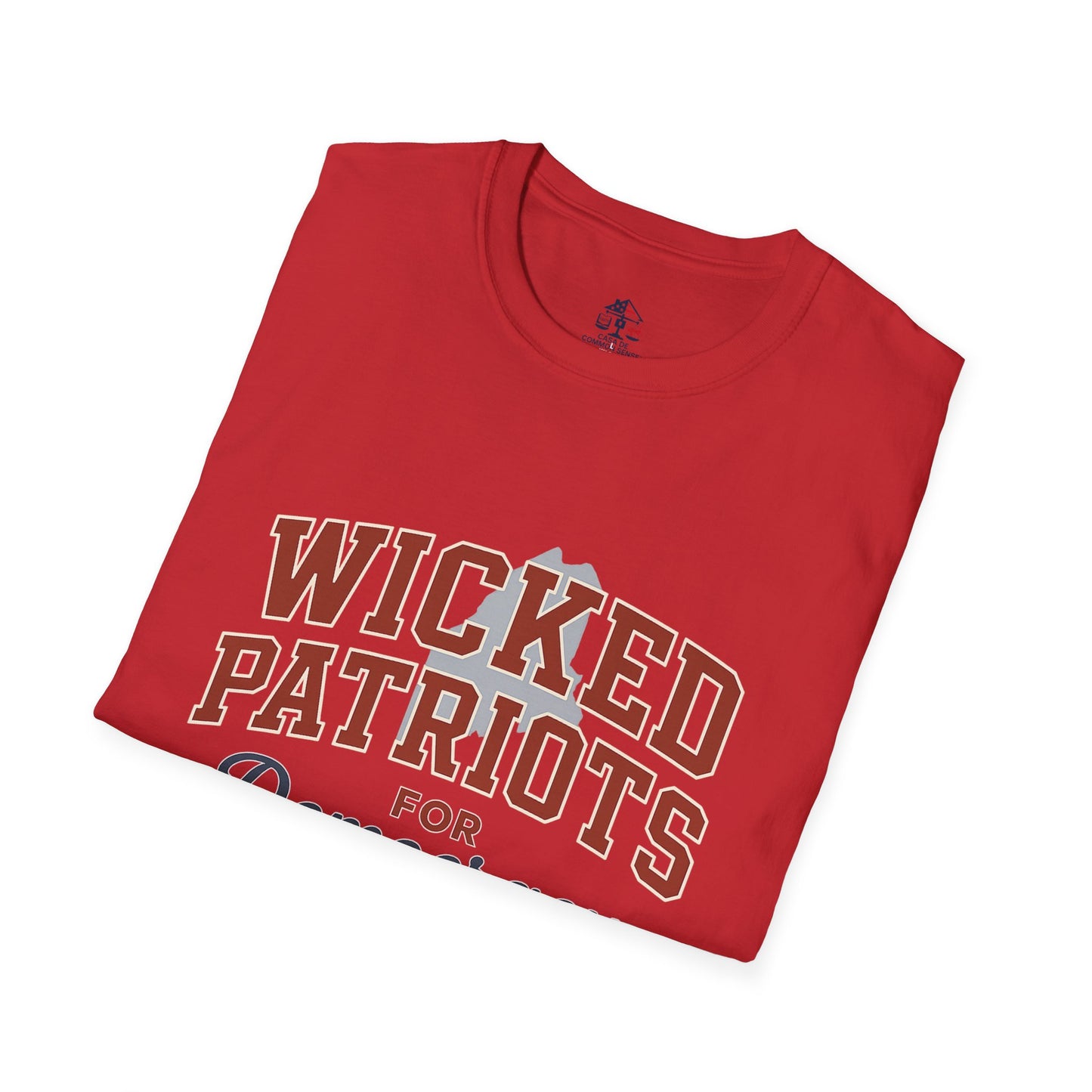 Wicked Patriots for Democracy T-Shirt | Unisex Softstyle Tee for Political Activism, Casual Wear, Gift for Independence Day, Election Day
