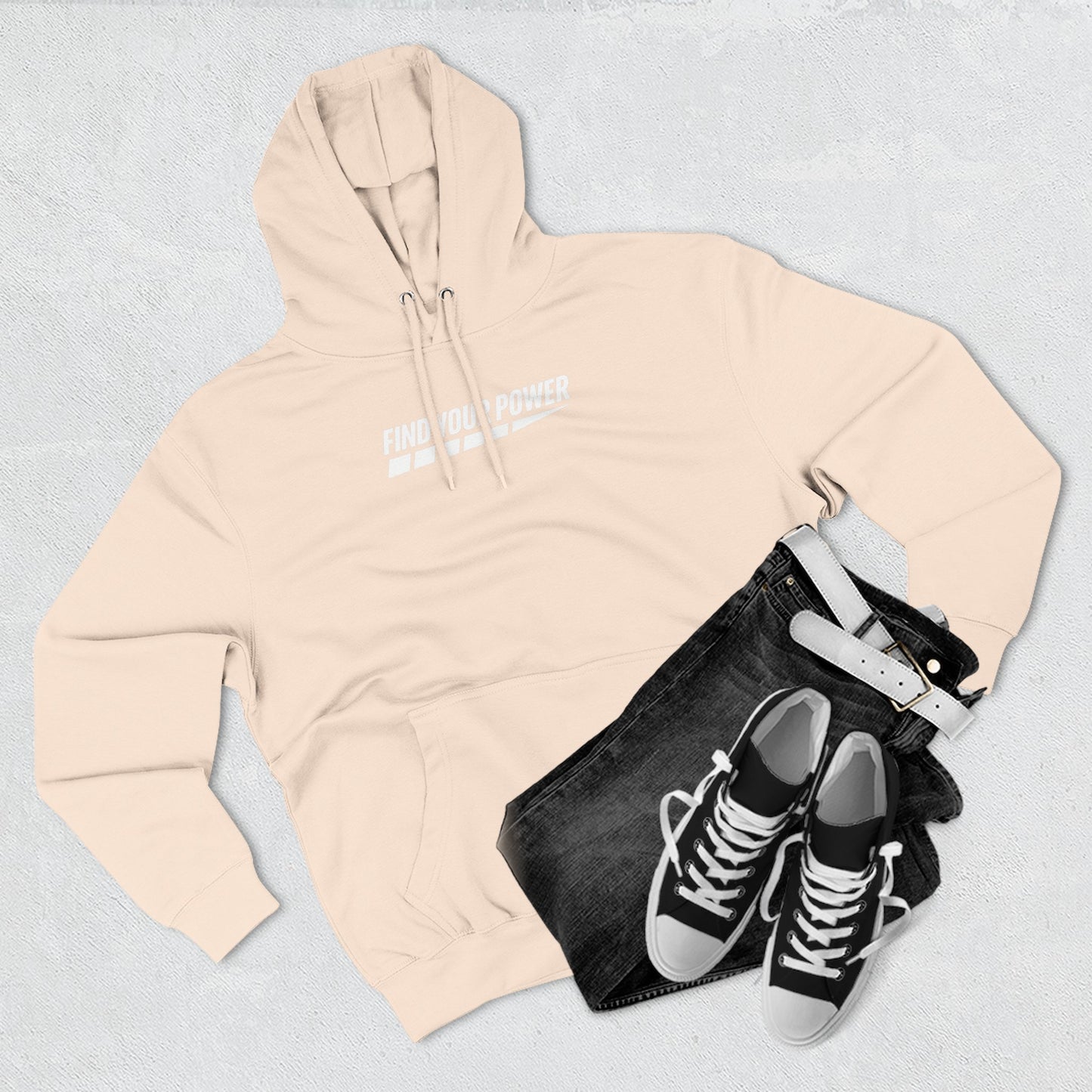 Find Your Power Hoodie – Motivational Unisex Pullover, Inspirational Graphic Sweatshirt, Everyday Comfort, Casual Athleisure Wear