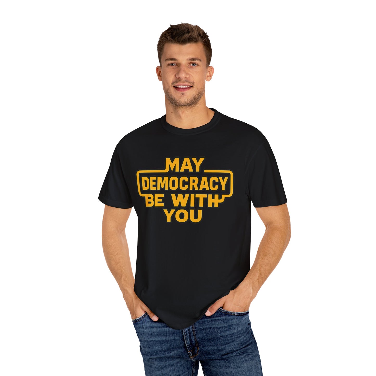 Pro-Democracy Unisex T-Shirt – Activist Graphic Tee, Political Statement Shirt, Everyday Casual Wear, Election Day Outfit