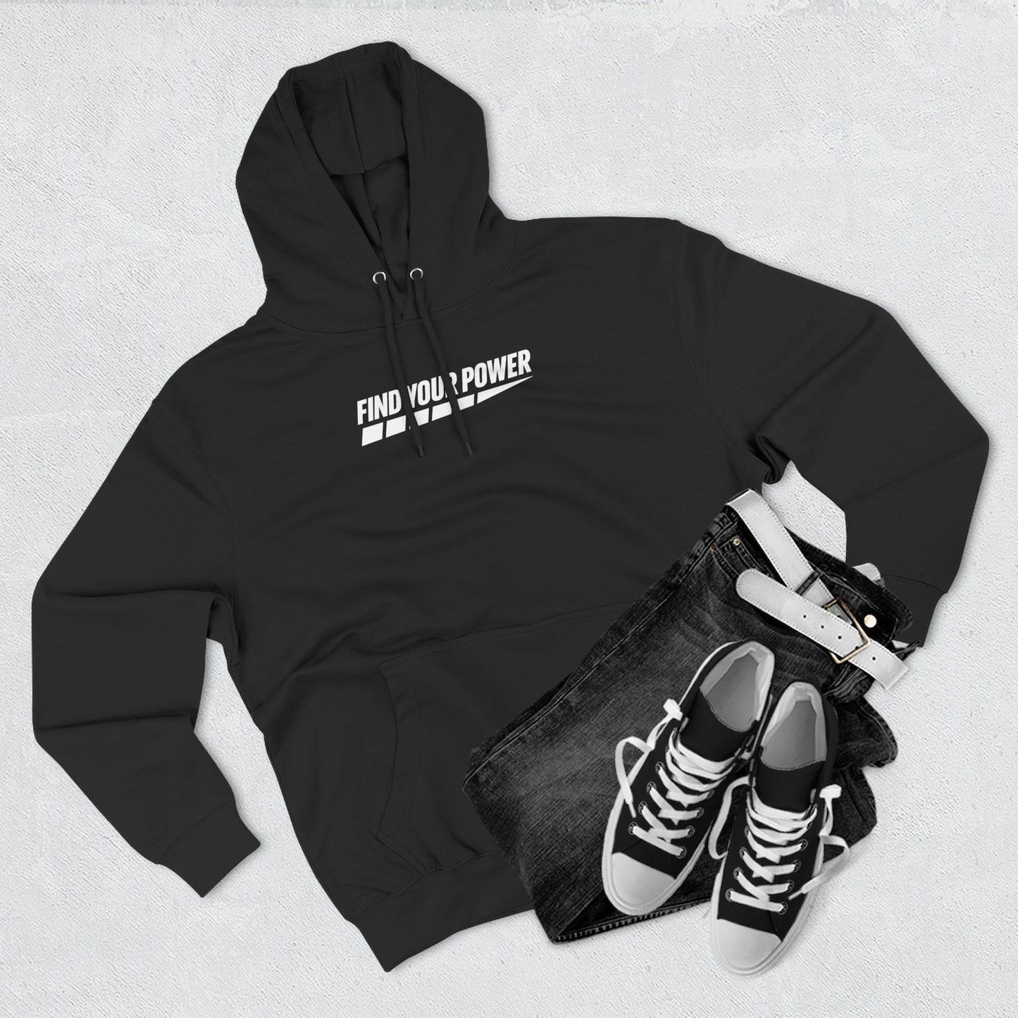 Find Your Power Hoodie – Motivational Unisex Pullover, Inspirational Graphic Sweatshirt, Everyday Comfort, Casual Athleisure Wear