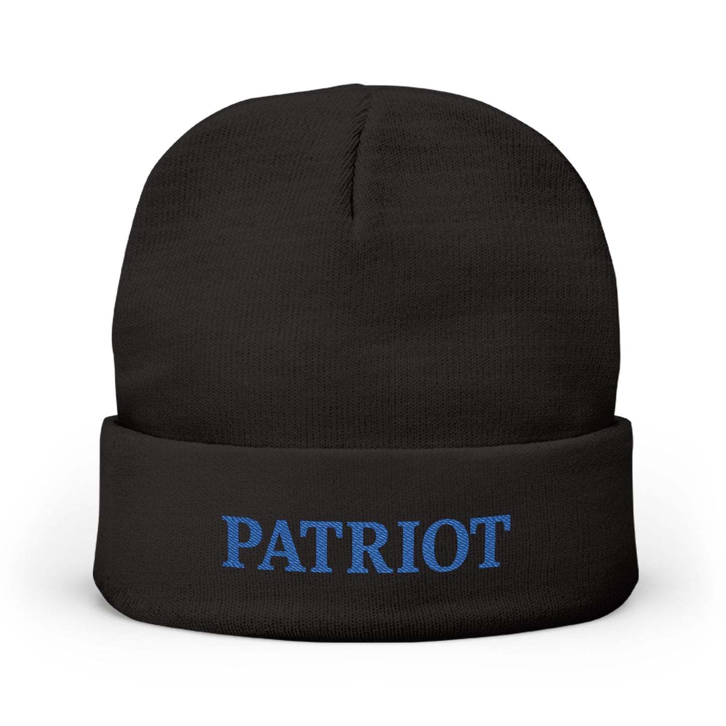 Patriotic Knit Beanie with Embroidery Colors Winter Hat, Gift for Veterans, Independence Day, Christmas, Cozy Fashion