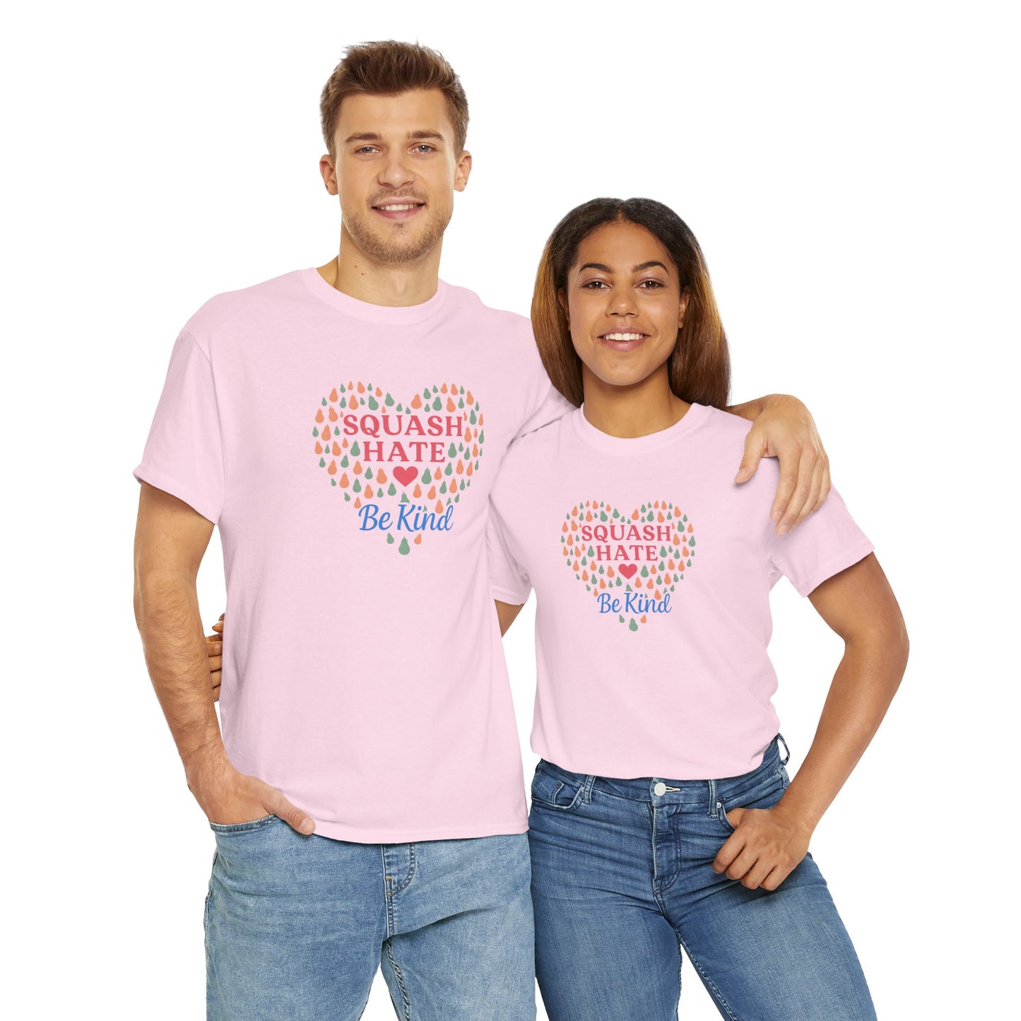 Squash Hate Be Kind T-Shirt – Casa de Common Sense® | Unisex Heavy Cotton Tee, Positive Message Shirt, Everyday Wear