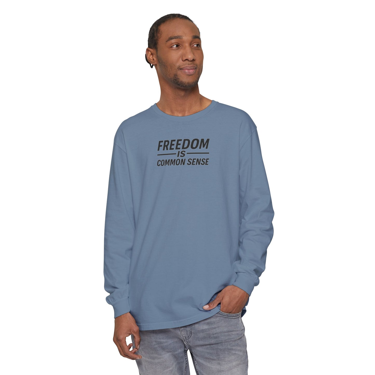 Freedom is Common Sense Sweatshirt | Unisex Sporty Crewneck, Political Statement Pullover, Casual Activism Apparel