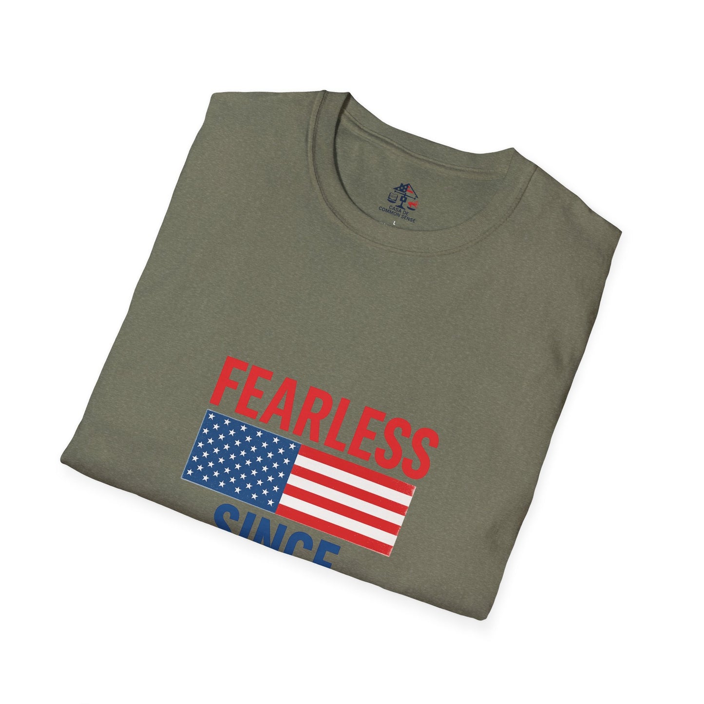 Patriotic Graphic Tee - Fearless Since 1776, Independence Day Shirt, 4th of July Apparel, American Pride T-Shirt, Gifts for Veterans