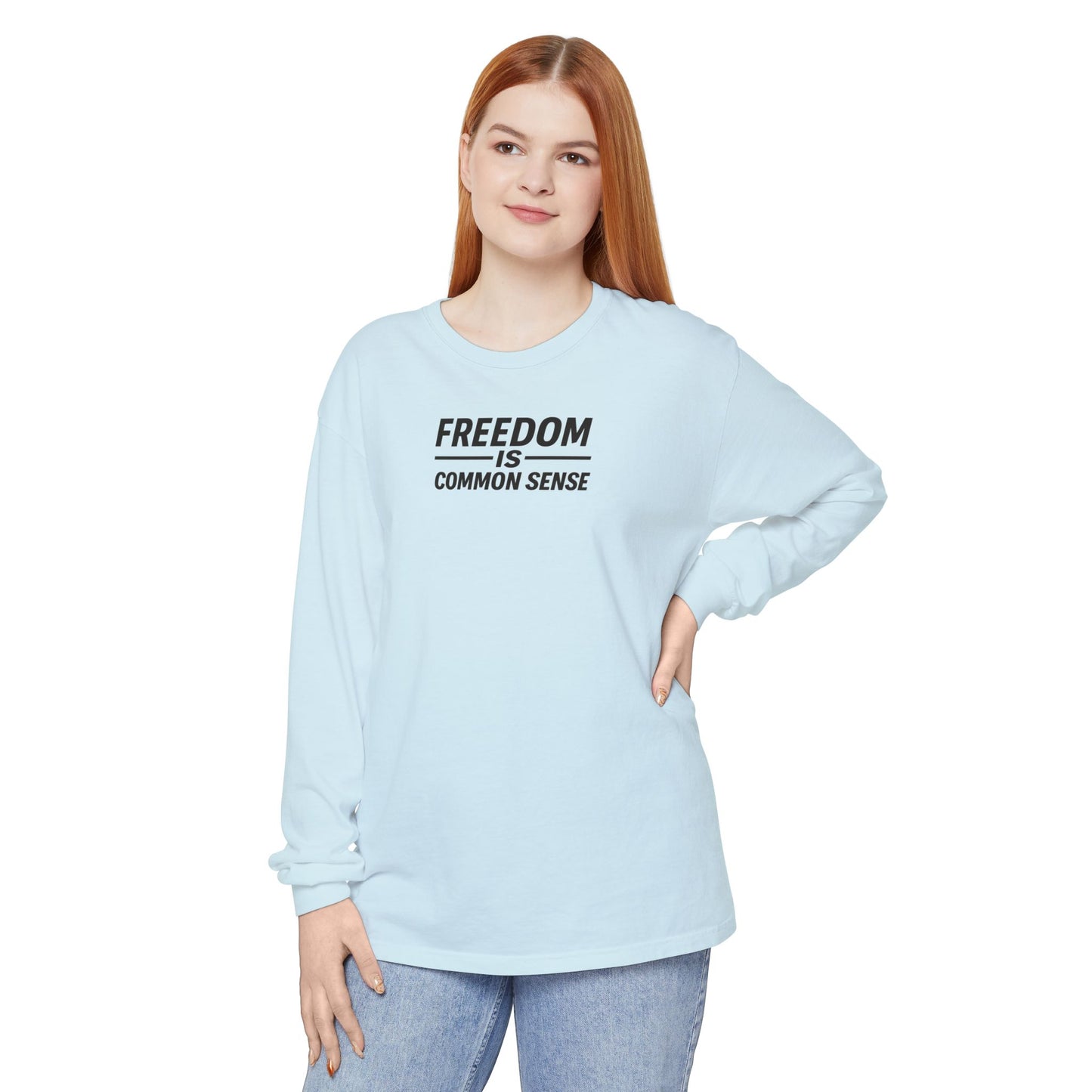 Freedom is Common Sense Sweatshirt | Unisex Sporty Crewneck, Political Statement Pullover, Casual Activism Apparel