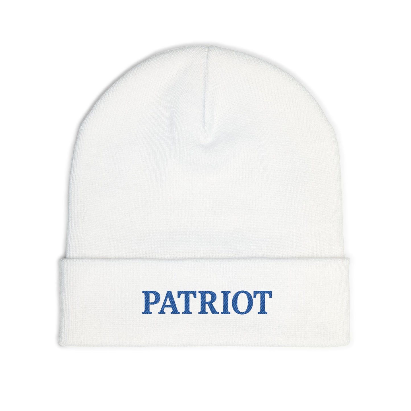 Patriotic Knit Beanie with Embroidery Colors Winter Hat, Gift for Veterans, Independence Day, Christmas, Cozy Fashion