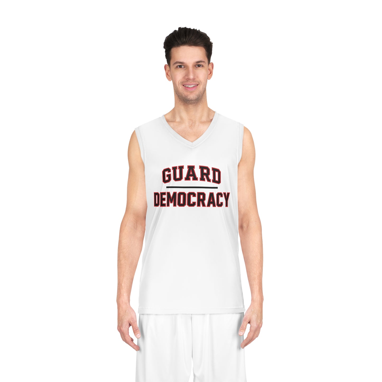 Guard Democracy 24/7 – Varsity Style Basketball Jersey