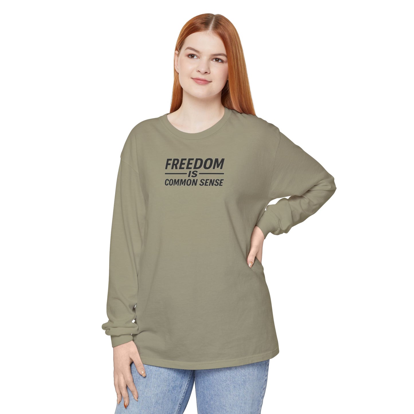 Freedom is Common Sense Sweatshirt | Unisex Sporty Crewneck, Political Statement Pullover, Casual Activism Apparel