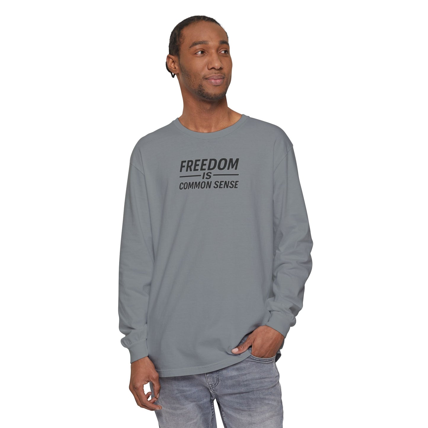 Freedom is Common Sense Sweatshirt | Unisex Sporty Crewneck, Political Statement Pullover, Casual Activism Apparel