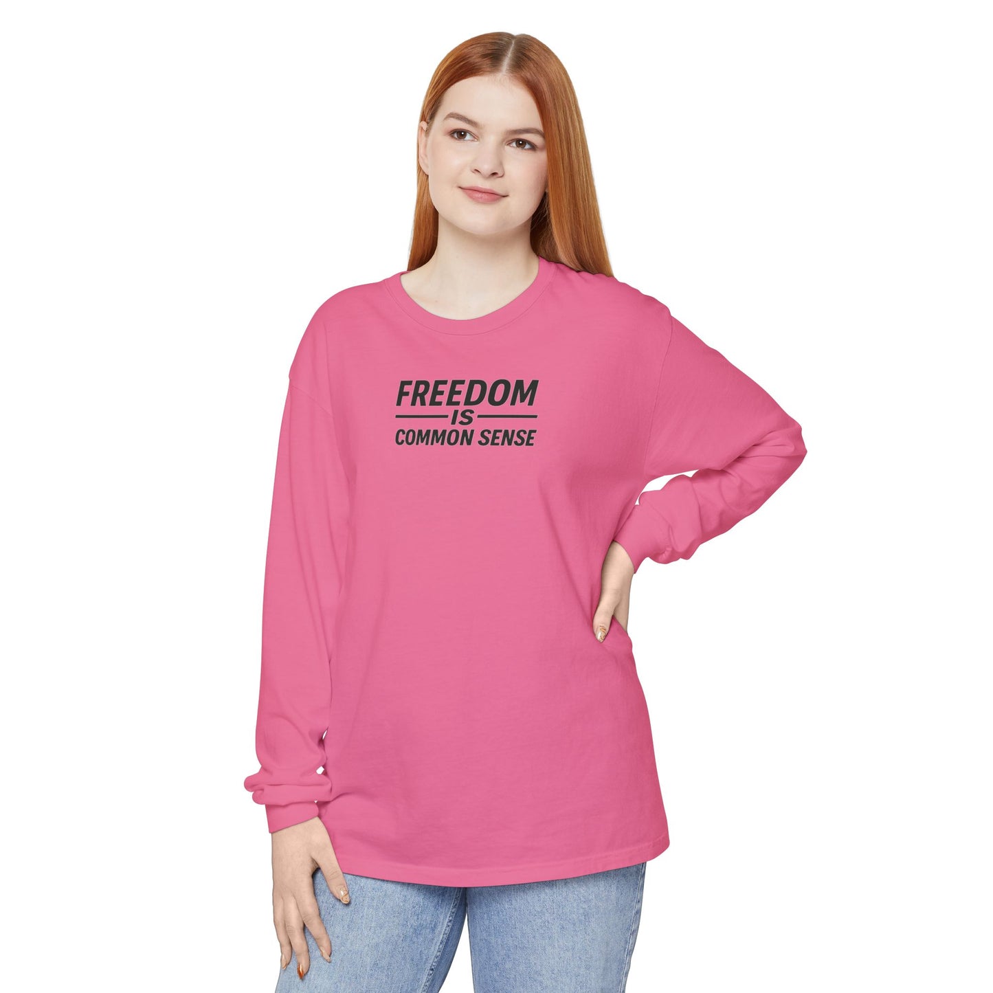 Freedom is Common Sense Sweatshirt | Unisex Sporty Crewneck, Political Statement Pullover, Casual Activism Apparel