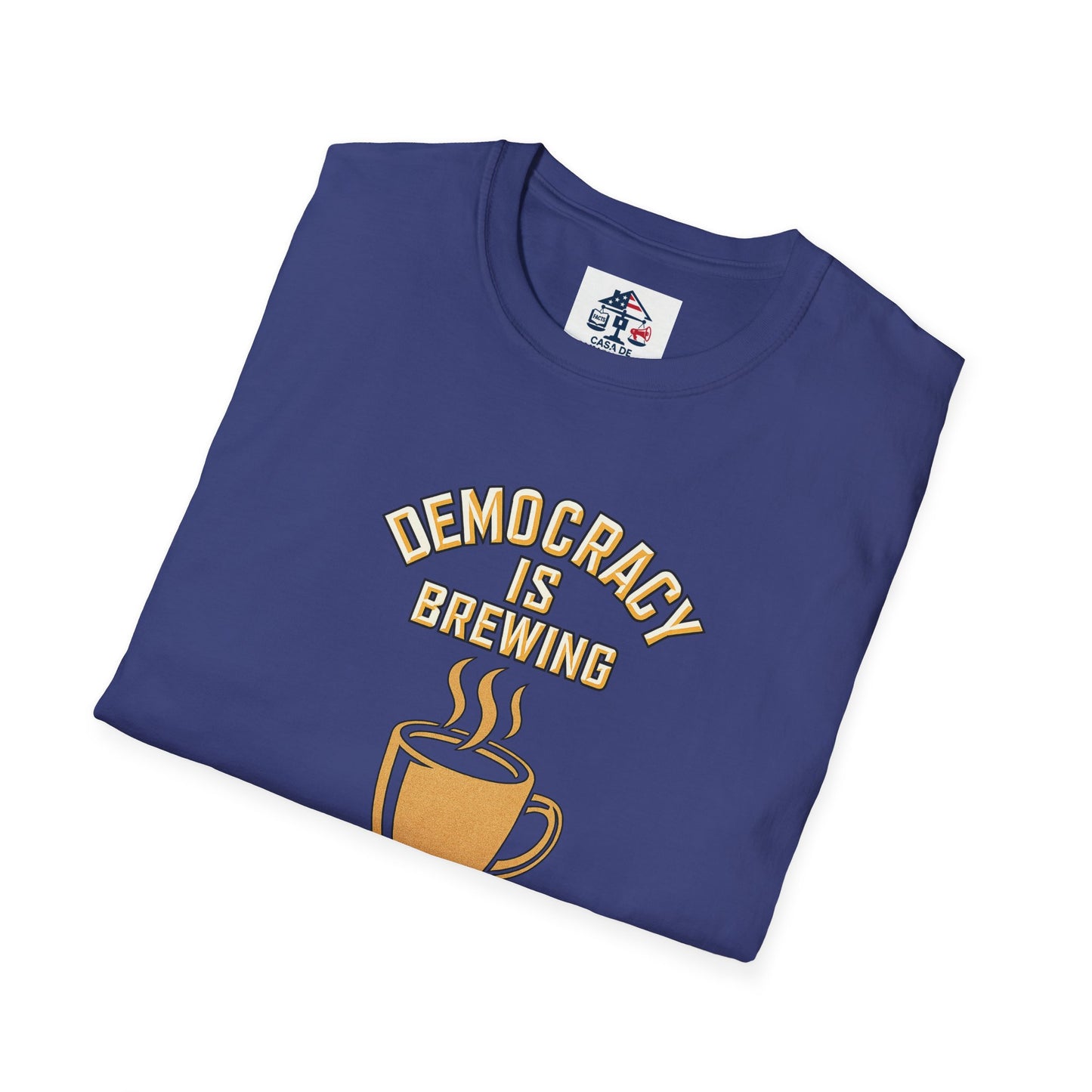 Copy of Democracy Is Brewing – Patriotic Graphic T-Shirt