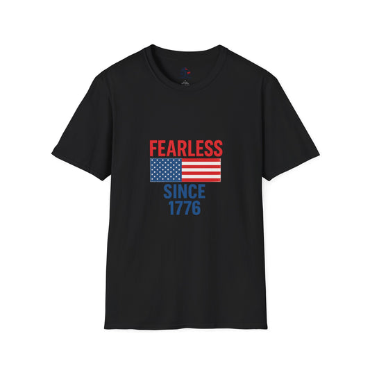 Patriotic Graphic Tee - Fearless Since 1776, Independence Day Shirt, 4th of July Apparel, American Pride T-Shirt, Gifts for Veterans