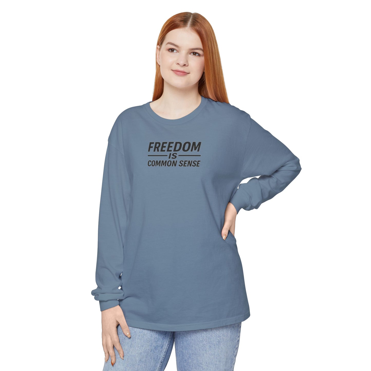 Freedom is Common Sense Sweatshirt | Unisex Sporty Crewneck, Political Statement Pullover, Casual Activism Apparel
