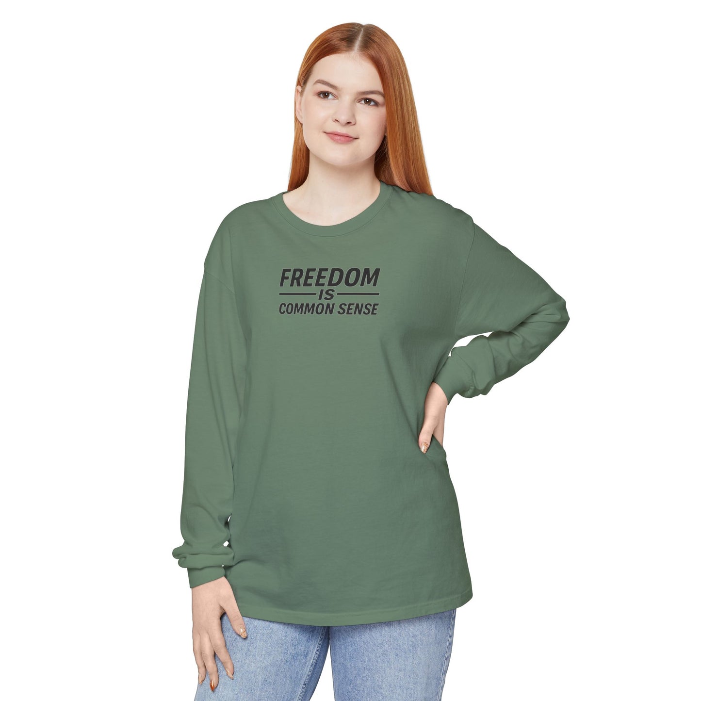 Freedom is Common Sense Sweatshirt | Unisex Sporty Crewneck, Political Statement Pullover, Casual Activism Apparel