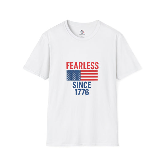 Patriotic Graphic Tee - Fearless Since 1776, Independence Day Shirt, 4th of July Apparel, American Pride T-Shirt, Gifts for Veterans