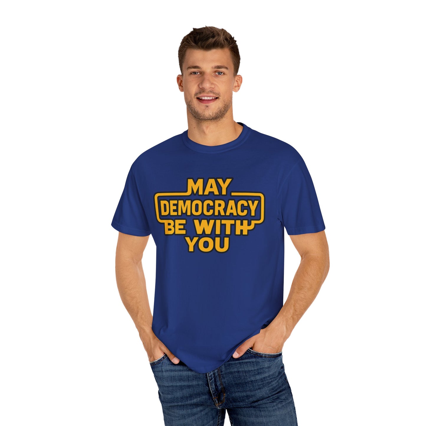 Pro-Democracy Unisex T-Shirt – Activist Graphic Tee, Political Statement Shirt, Everyday Casual Wear, Election Day Outfit