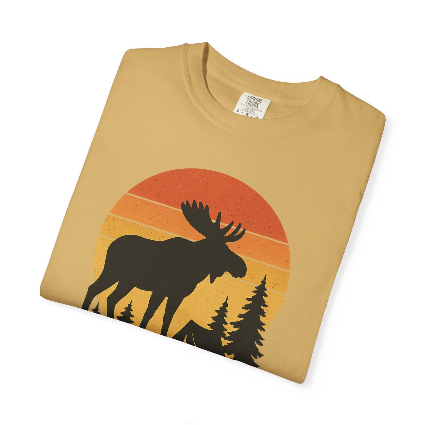 Moose Camping Sunset T-Shirt