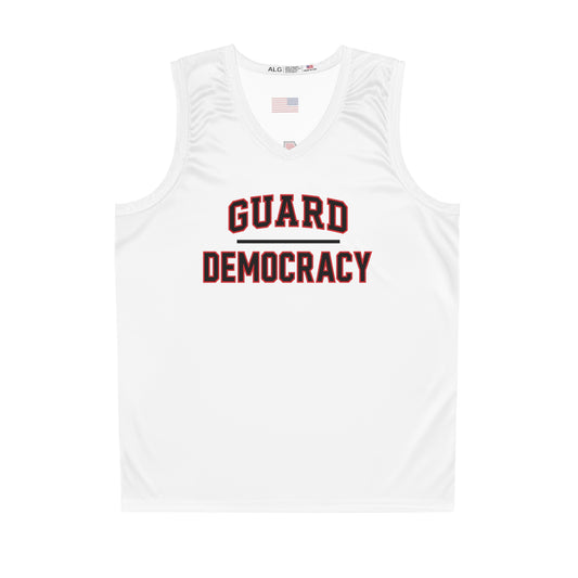 Guard Democracy 24/7 – Varsity Style Basketball Jersey