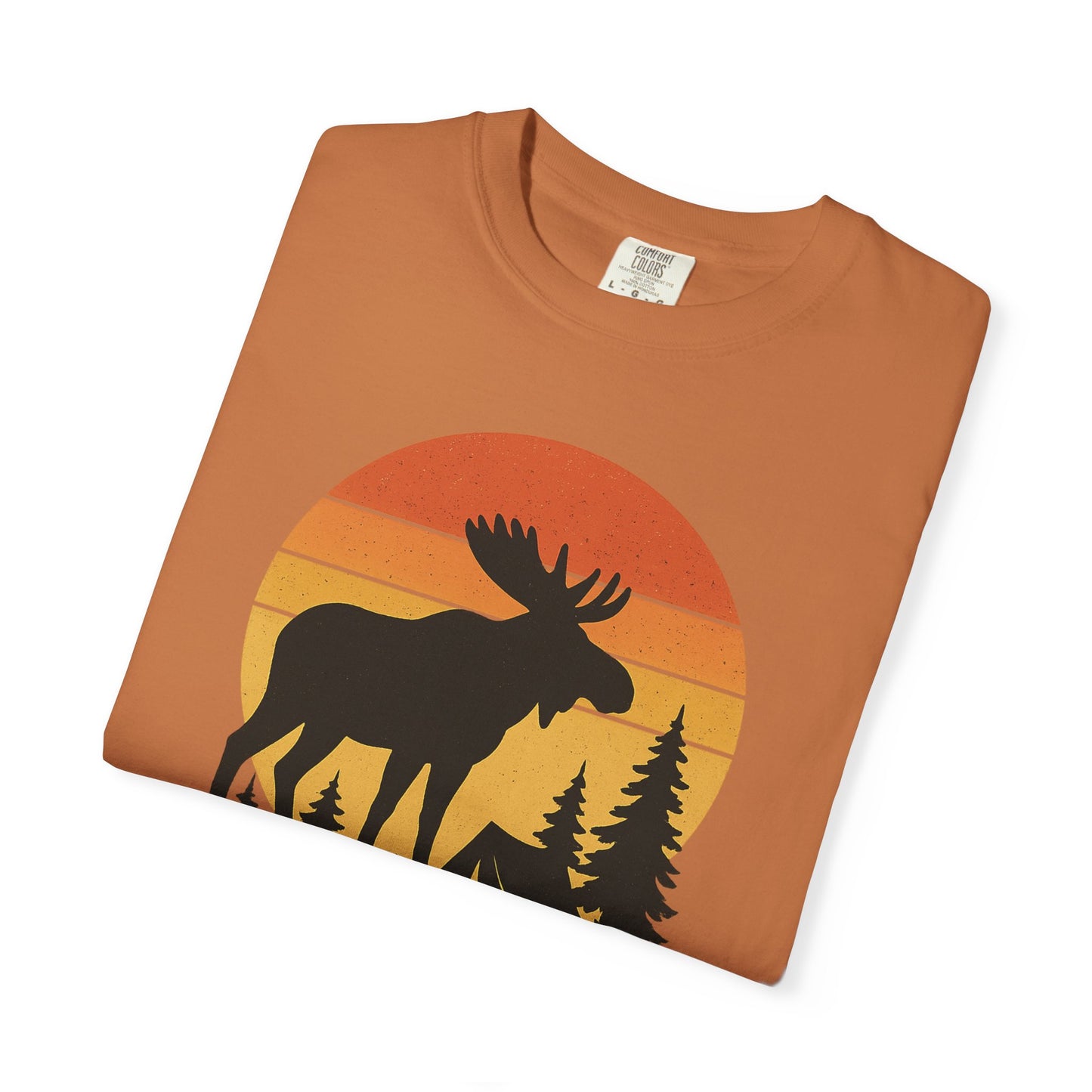 Moose Camping Sunset T-Shirt