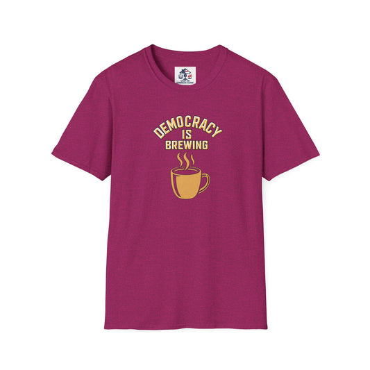 Copy of Democracy Is Brewing – Patriotic Graphic T-Shirt