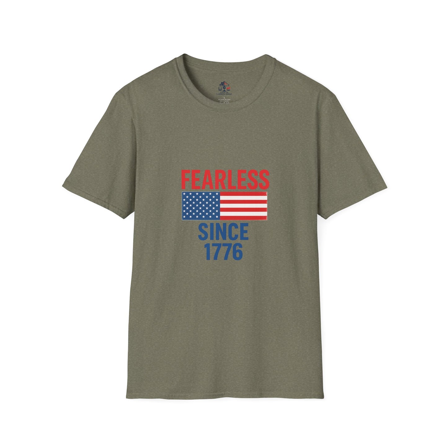 Patriotic Graphic Tee - Fearless Since 1776, Independence Day Shirt, 4th of July Apparel, American Pride T-Shirt, Gifts for Veterans
