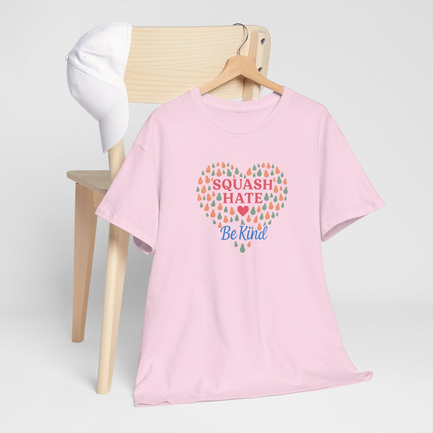 Squash Hate Be Kind T-Shirt – Casa de Common Sense® | Unisex Heavy Cotton Tee, Positive Message Shirt, Everyday Wear
