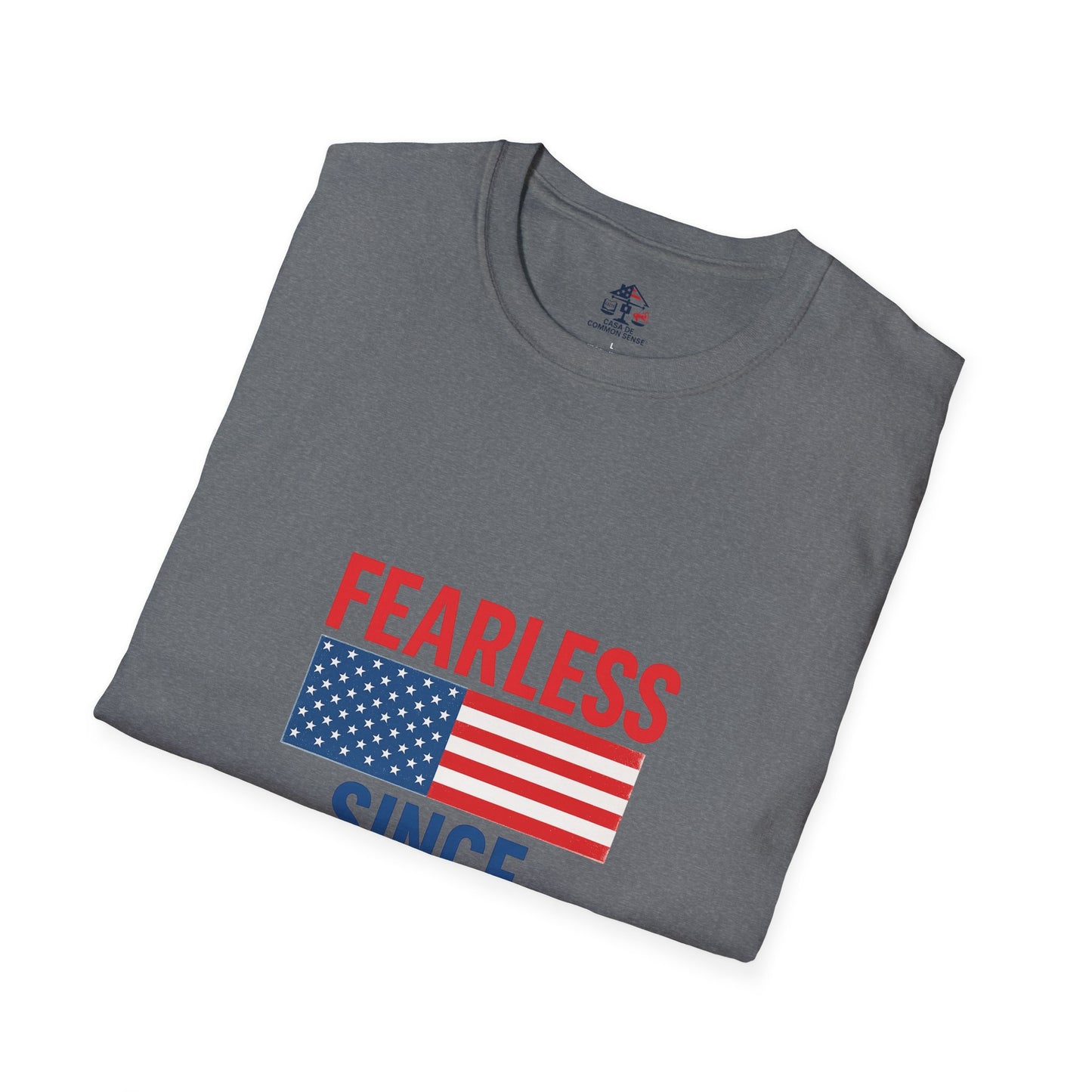 Patriotic Graphic Tee - Fearless Since 1776, Independence Day Shirt, 4th of July Apparel, American Pride T-Shirt, Gifts for Veterans