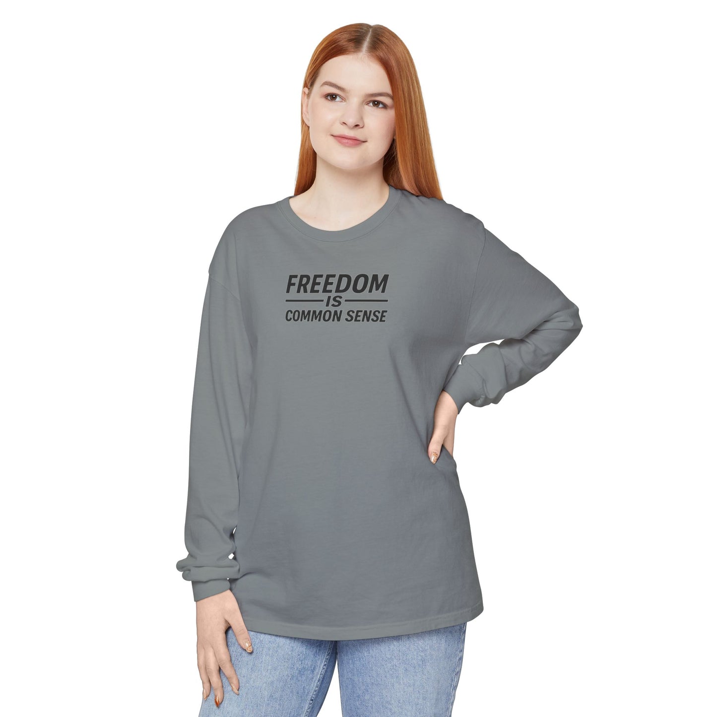 Freedom is Common Sense Sweatshirt | Unisex Sporty Crewneck, Political Statement Pullover, Casual Activism Apparel