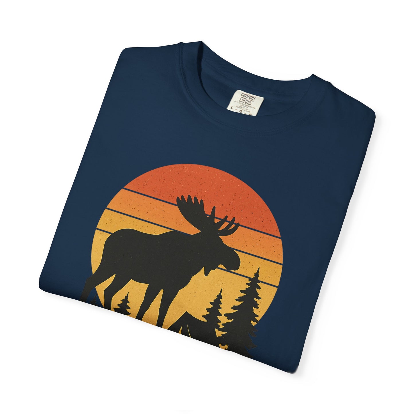 Moose Camping Sunset T-Shirt