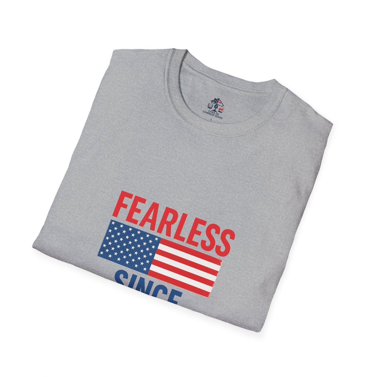 Patriotic Graphic Tee - Fearless Since 1776, Independence Day Shirt, 4th of July Apparel, American Pride T-Shirt, Gifts for Veterans