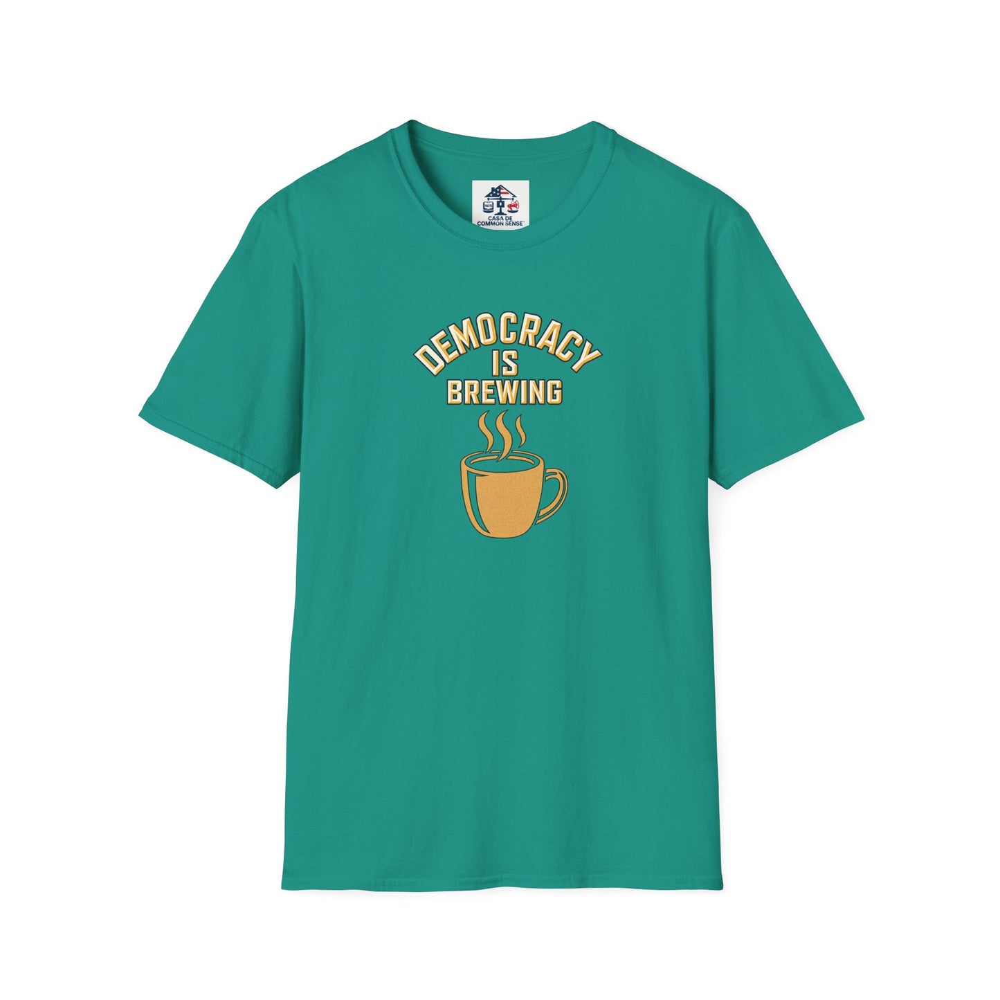 Copy of Democracy Is Brewing – Patriotic Graphic T-Shirt
