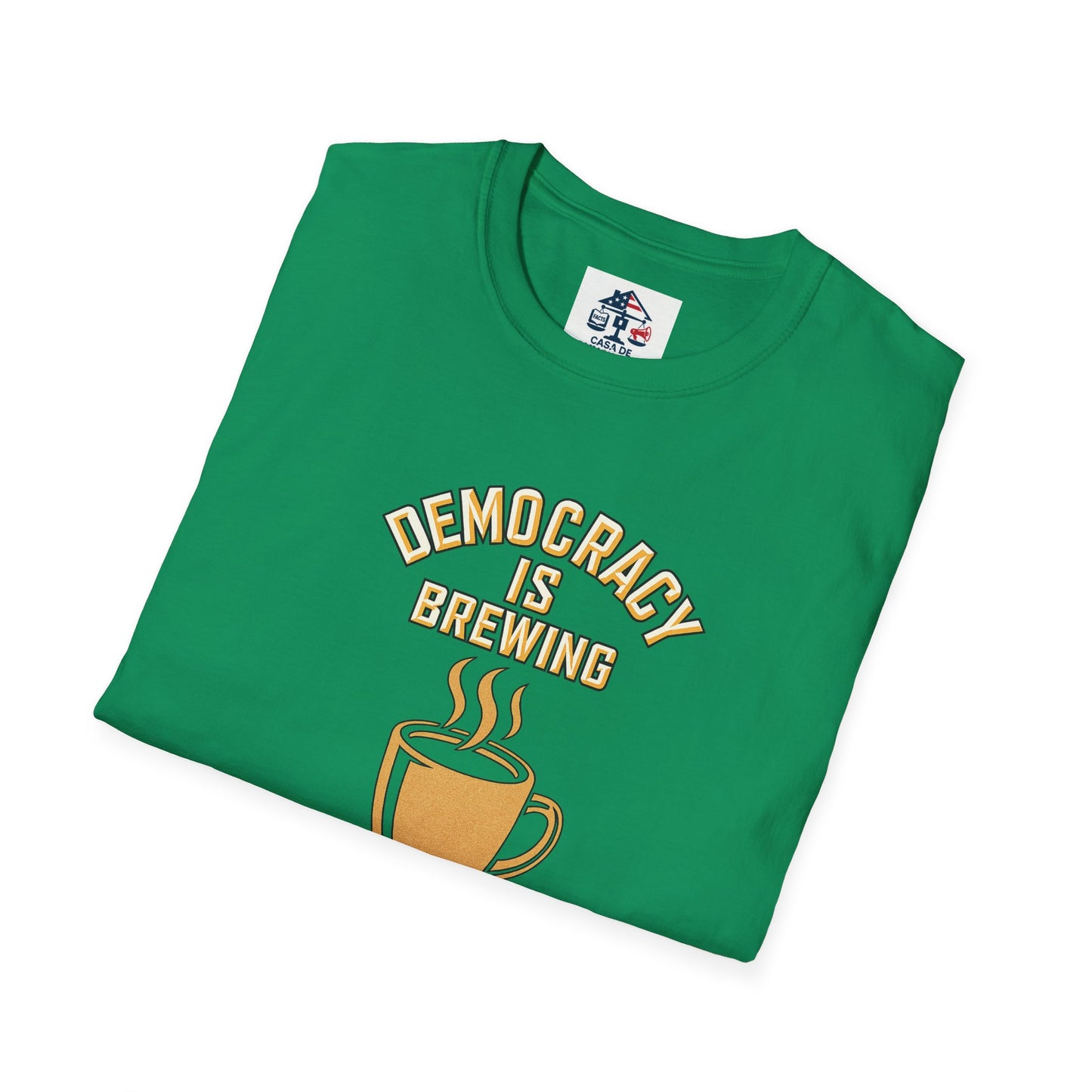 Copy of Democracy Is Brewing – Patriotic Graphic T-Shirt