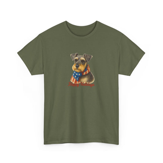 Dog Christmas Tee — Happy Holidays Puppy Graphic T-Shirt