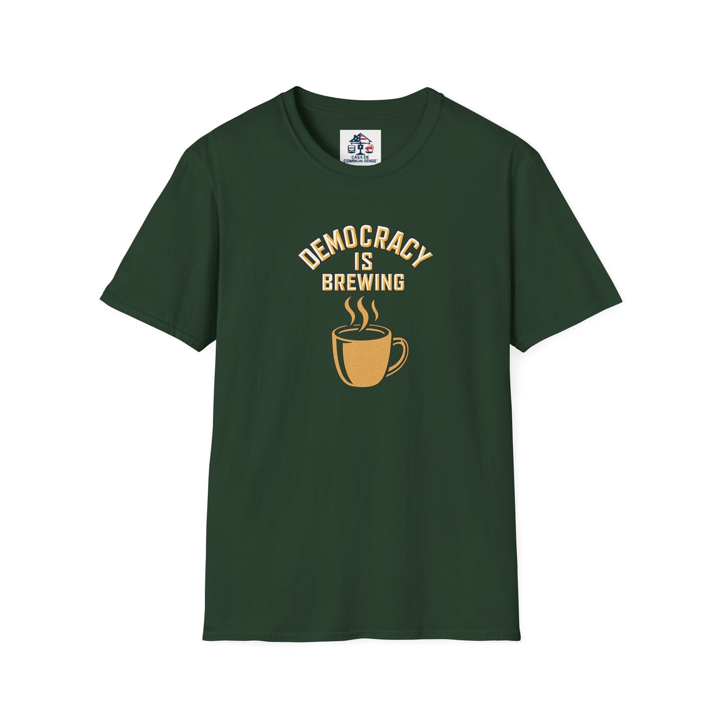 Copy of Democracy Is Brewing – Patriotic Graphic T-Shirt