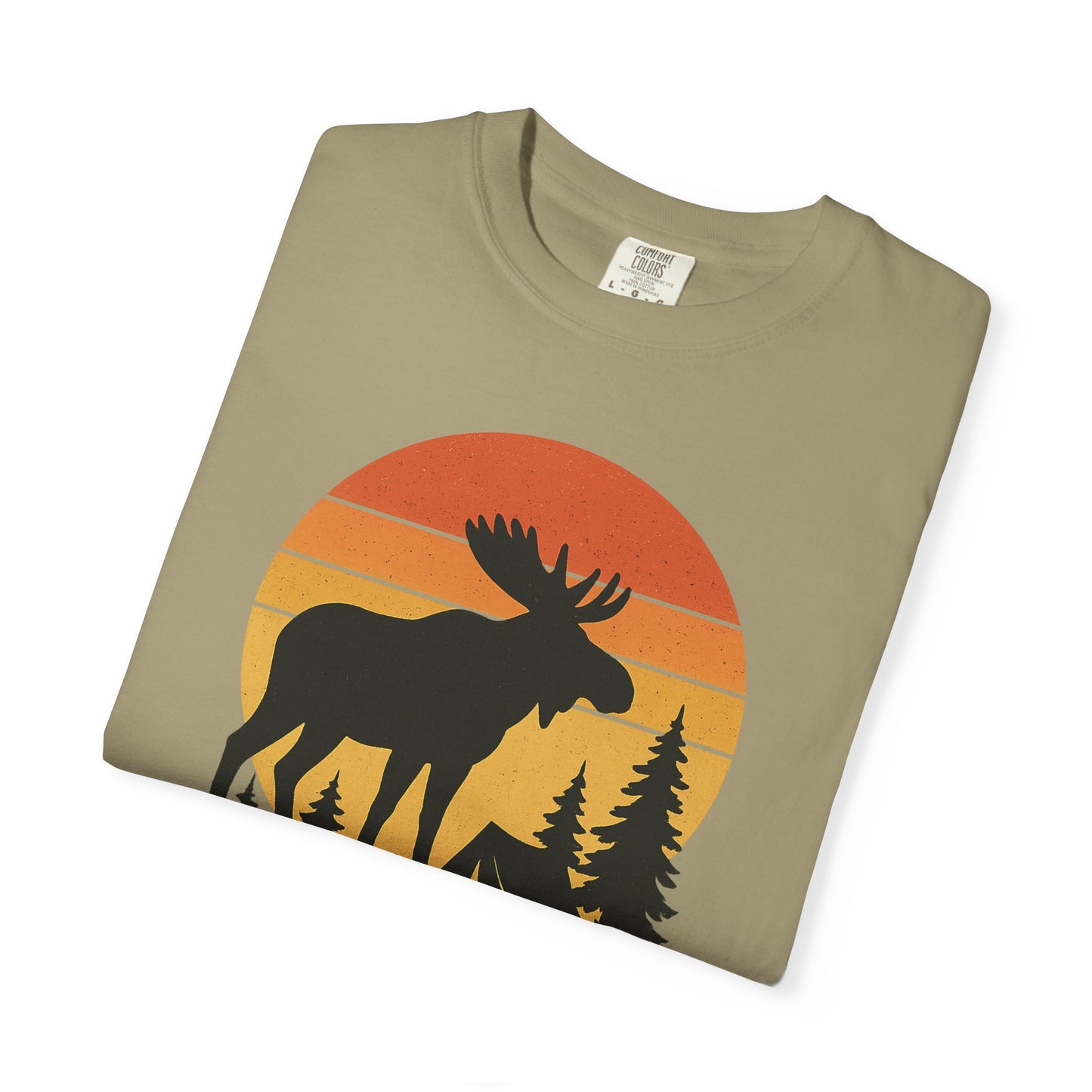 Moose Camping Sunset T-Shirt