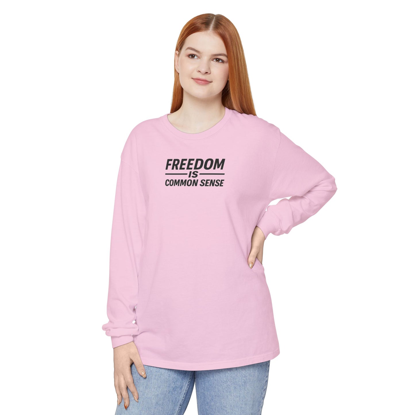 Freedom is Common Sense Sweatshirt | Unisex Sporty Crewneck, Political Statement Pullover, Casual Activism Apparel