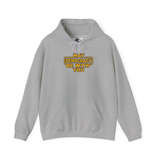 Democracy Themed Hoodie, May Democracy Be With You Sweatshirt, Political Apparel, Activism Gift, Unisex Hooded Sweatshirt, Election [...]