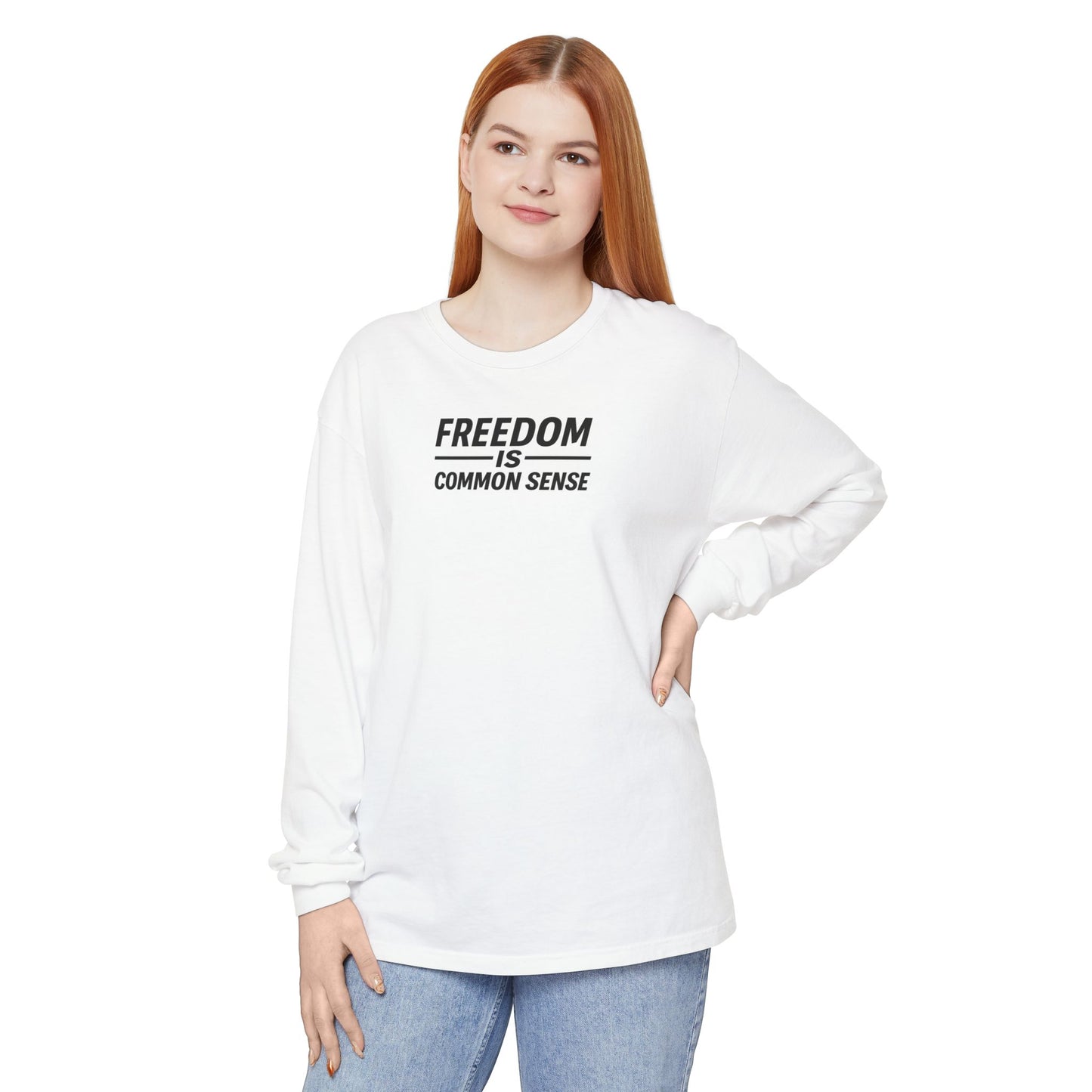 Freedom is Common Sense Sweatshirt | Unisex Sporty Crewneck, Political Statement Pullover, Casual Activism Apparel