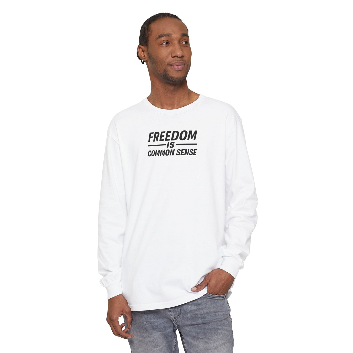 Freedom is Common Sense Sweatshirt | Unisex Sporty Crewneck, Political Statement Pullover, Casual Activism Apparel